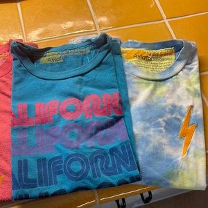 5 Aviator Nation kids T shirts